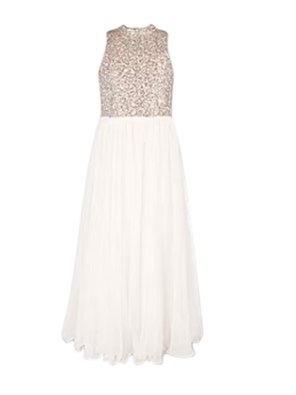 NWT Speechless Girls Plus 18.5 Gold Sequin Formal Dress